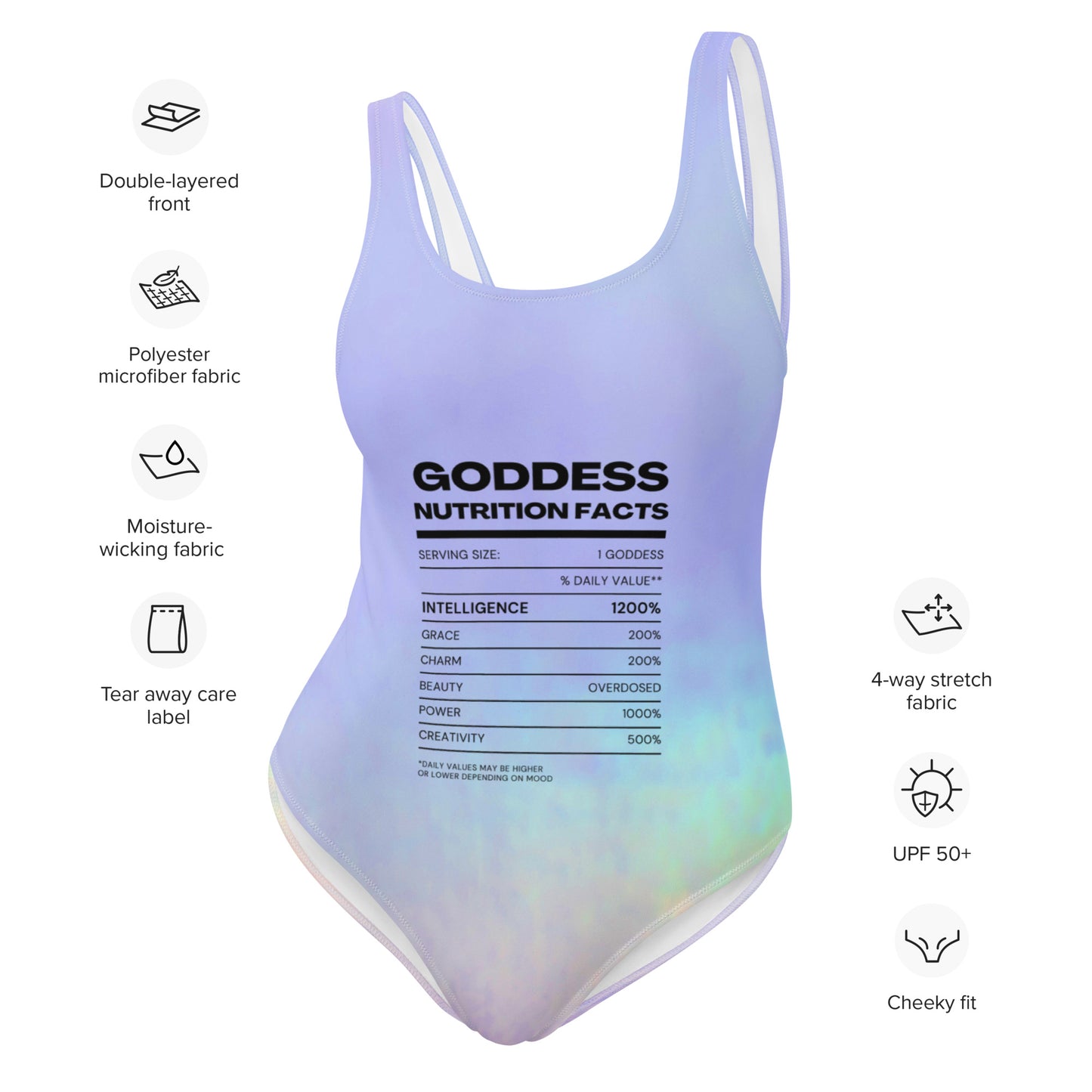 حقائق غذائية عن منتج Goddess One-Piece x Multi