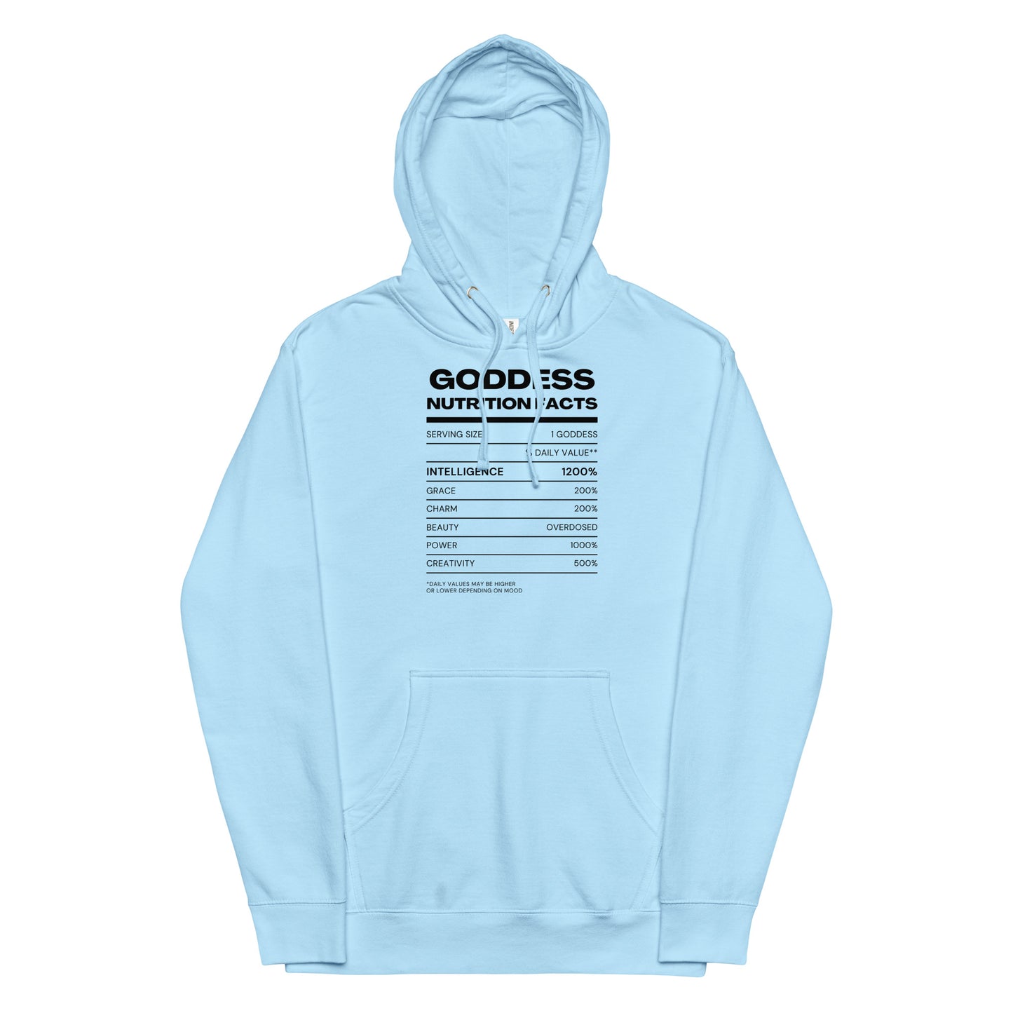 Goddess Nutrition Facts Hoodie