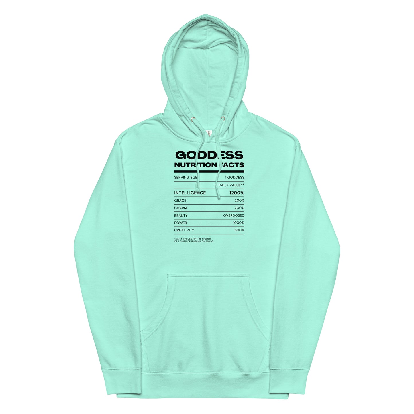 Goddess Nutrition Facts Hoodie